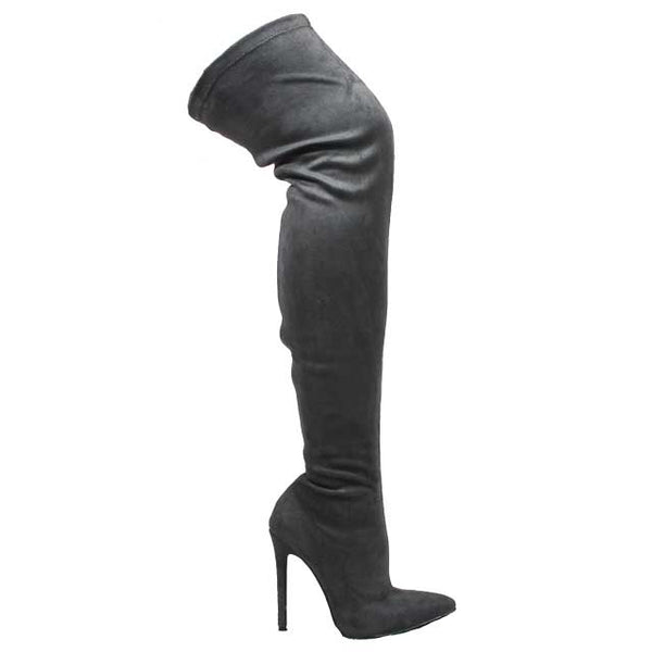 Gisele Over The Knee Boot Grey